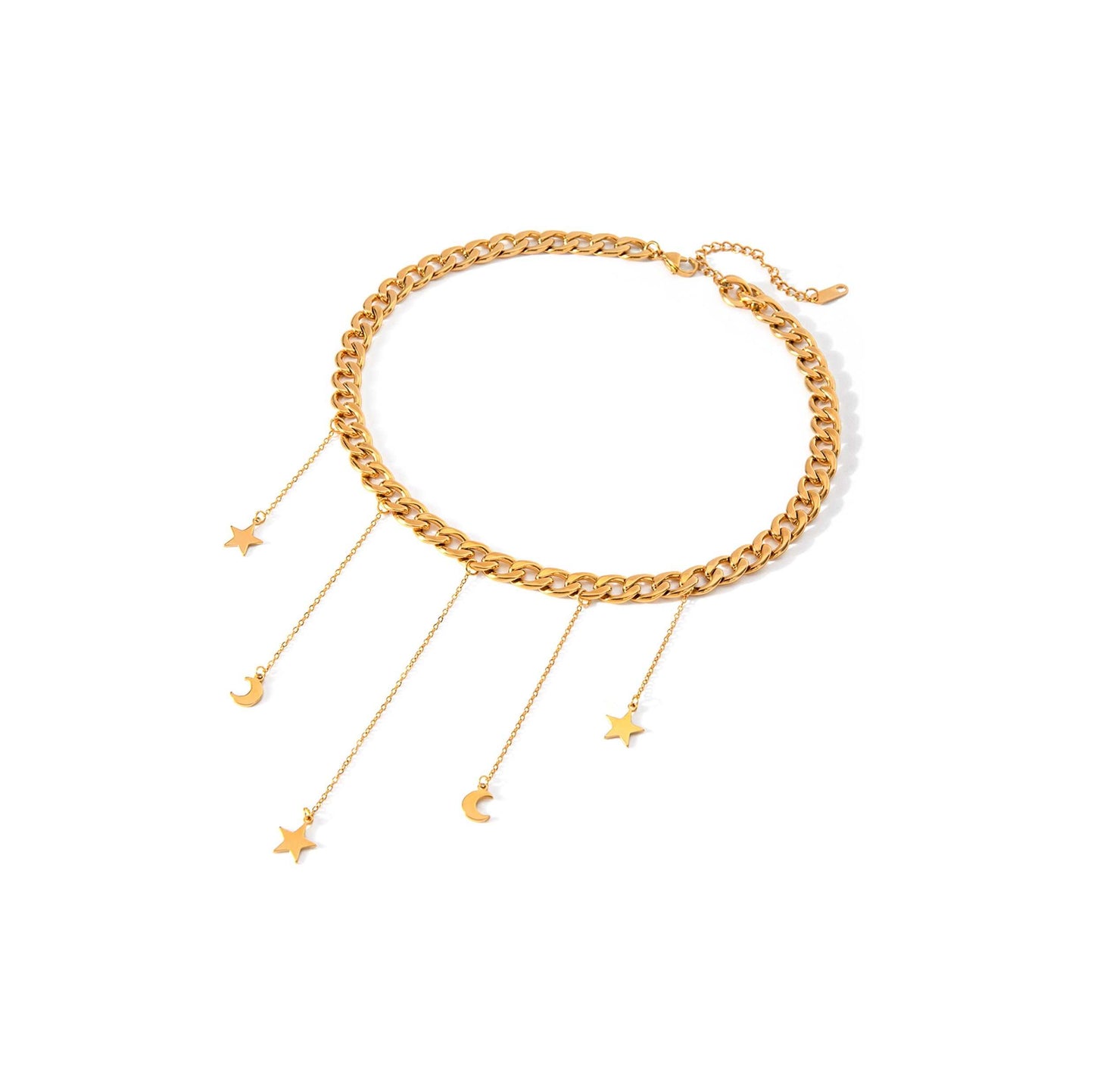 GOLD CELESTE CHAIN NECKLACE