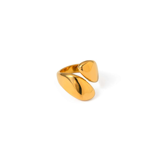 Gold Up Down Ring with unique and playful design.